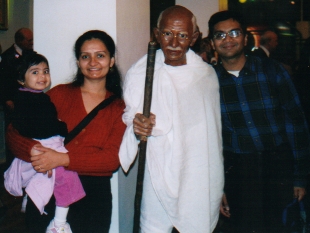 I am so proud to take picture with bapu....